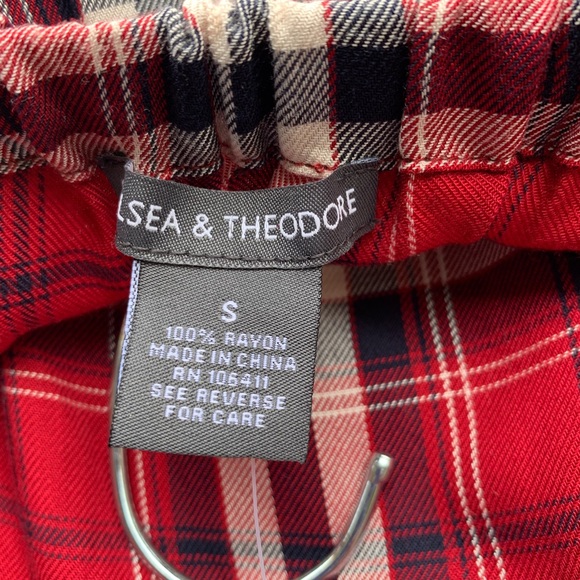 Chelsea & Theodore off the Shoulder Plaid Dress - Picture 6 of 6